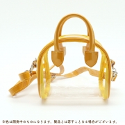 ボストン型クリアぬいポーチ　イエロー(ノンキャラ)