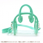ボストン型クリアぬいポーチ　グリーン(ノンキャラ)