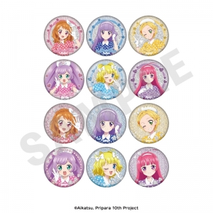 グッズ-バッチ】アイドルランドプリパラ ホログラム缶バッジ/紫京院 