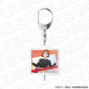 グッズ-キーホルダー】呪術廻戦 カラビナキーリール 04五条悟【再販 