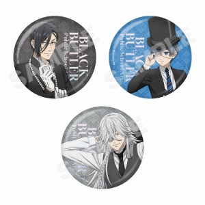 グッズ-バッチ】黒執事 -寄宿学校編- 箔押し缶バッジセット 1 