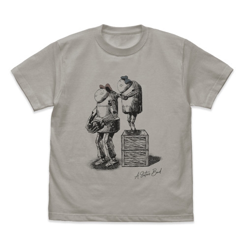 NieR:Automata Ver1.1a 機械生命体 Tシャツ/LIGHT GRAY-L