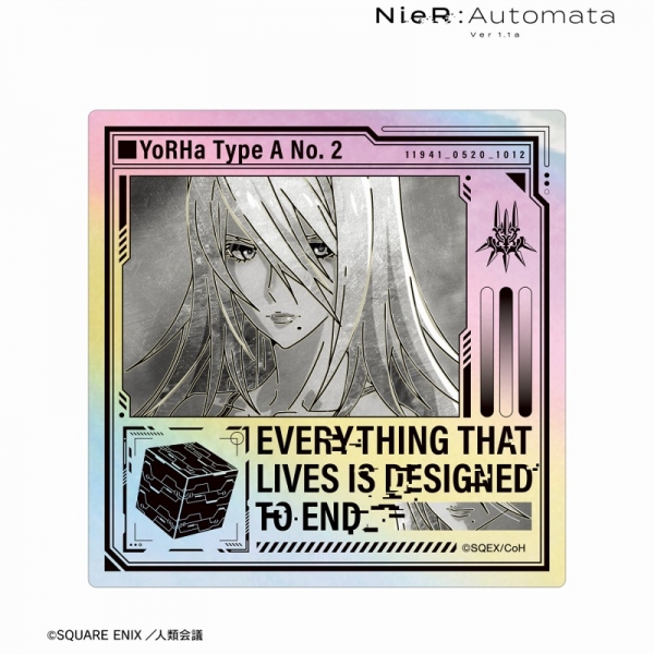 アニメ「NieR:Automata Ver1.1a」 A2 Ani-Art BLACK LABEL オーロラステッカー