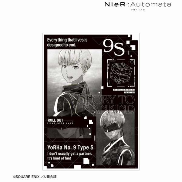 アニメ「NieR:Automata Ver1.1a」 9S Ani-Art BLACK LABEL A3マット加工ポスター