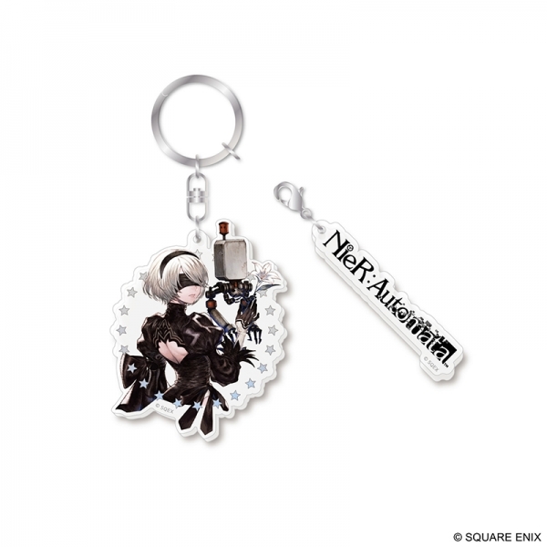 NieR Series 15th Anniversary アクリルキーホルダー 2B&ポッド042