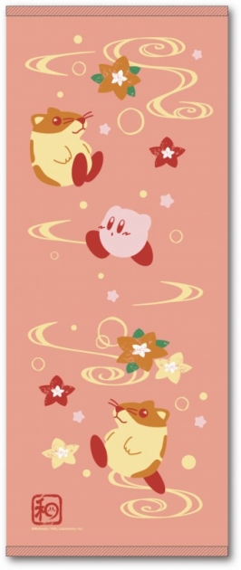 【グッズ-タオル】星のカービィ ふわふ和コレクション ガーゼフェイスタオル (1)流水文/リック【再販】
