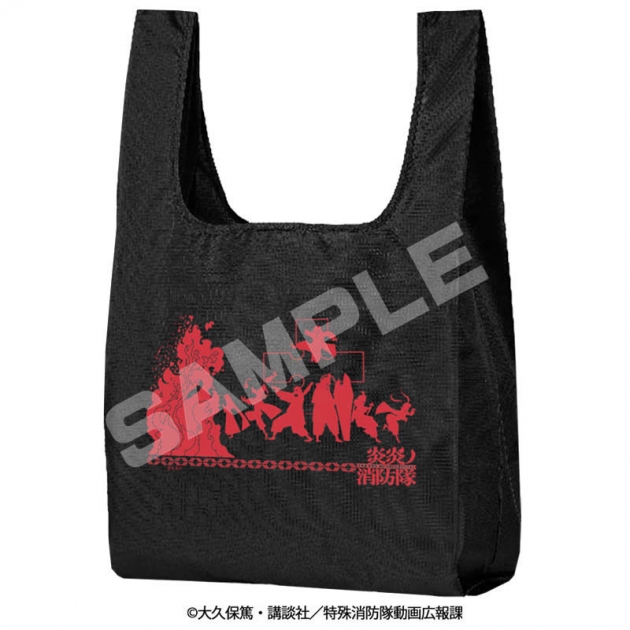 【グッズ-バッグ】炎炎ノ消防隊 タフなテント生地トートBAG 第8 黒【舞扇堂】
