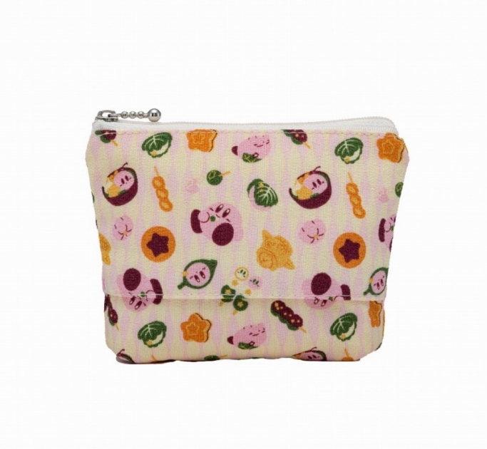 【グッズ-ポーチ】星のカービィ ふわふ和コレクション ちりめん カービィともぐもぐ和菓子 ③ちりめんティッシュポーチ【再販】
