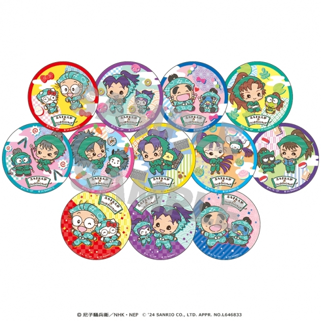 【グッズ-バッチ】忍たま乱太郎×サンリオキャラクターズ 缶バッジ
