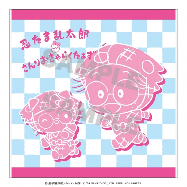 【グッズ-タオル】忍たま乱太郎×サンリオキャラクターズ ハンドタオル 乱太郎×ハローキティ
