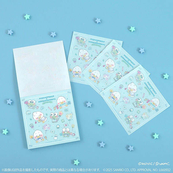 【グッズ-メモ帳】サンリオ あひるのペックル&けろけろけろっぴ　DOLLY MIXプチ　裏紙メモ/A
