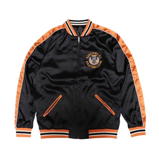 【グッズ-ジャンパー・コート】ハイキュー!! スカジャン 烏野高校 XL

