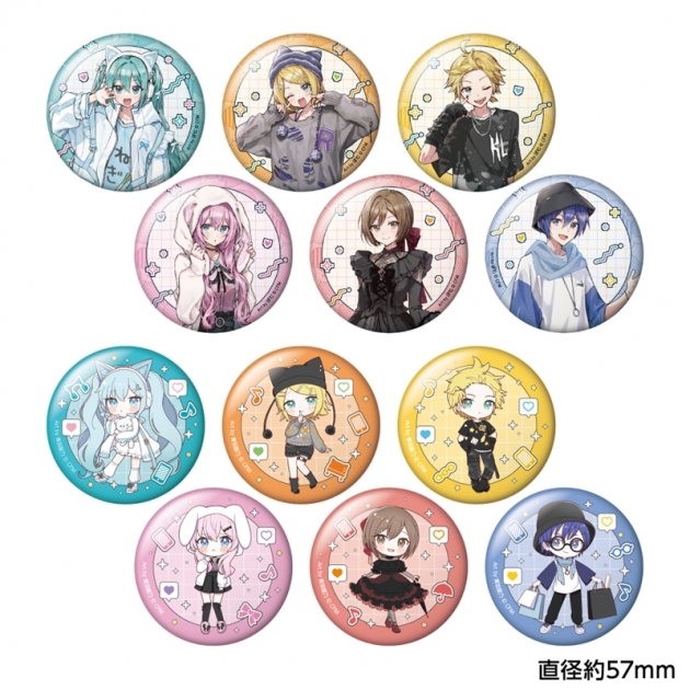 【グッズ-バッチ】初音ミク トレーディング缶バッジ akiba culture fashion

