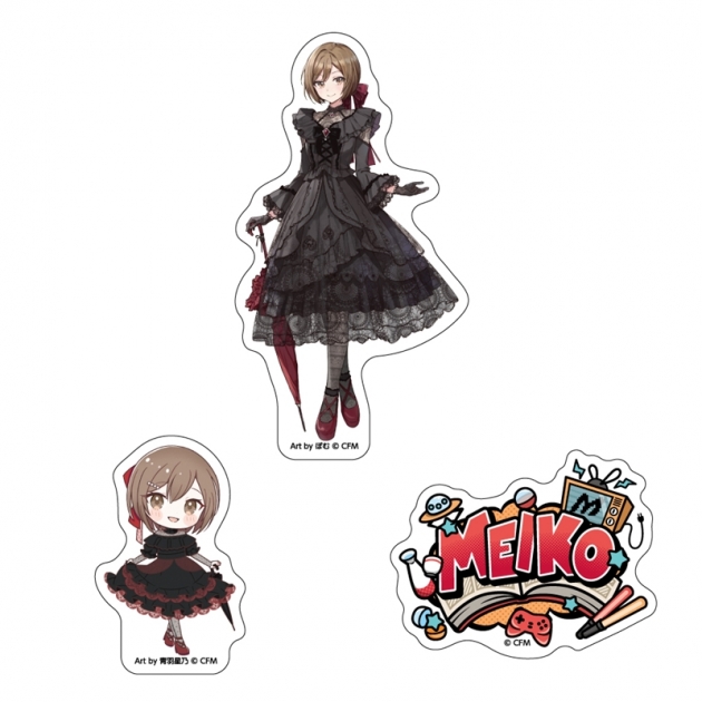 【グッズ-ステッカー】初音ミク ステッカー3枚セット akiba culture fashion/MEIKO
