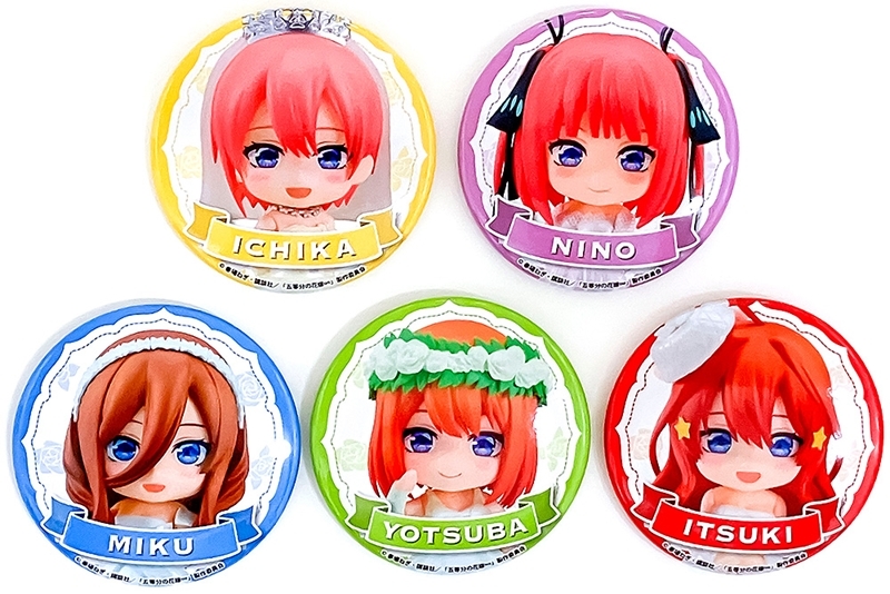 【グッズ-バッチ】五等分の花嫁∽ ねんどろいどぷらす トレーディング缶バッジ
