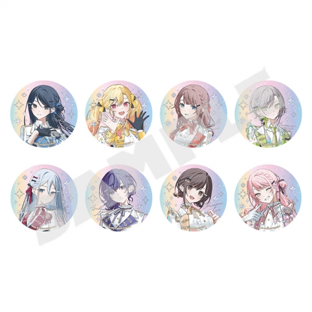 【グッズ-バッチ】プロジェクトセカイ カラフルステージ! feat. 初音ミク 『プロジェクトセカイ 5th Anniversary 感謝祭』オーロラ箔押し缶バッジコレクション B Leo/need&25時、ナイトコードで。(全8種)
