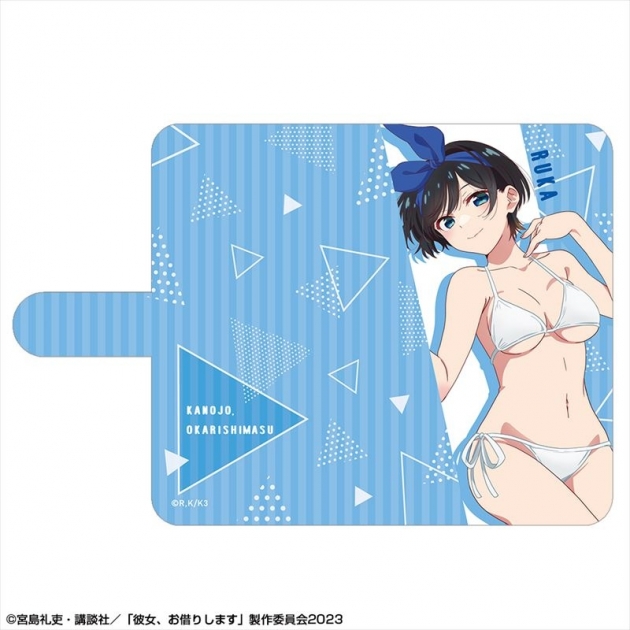【グッズ-カバーホルダー】彼女、お借りします ブックスタイルスマホケース XMサイズ Ver.3 デザイン02(更科瑠夏)【再販】
