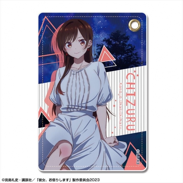 【グッズ-パスケース】彼女、お借りします レザーパスケース Ver.3 デザイン01(水原千鶴/A)【再販】
