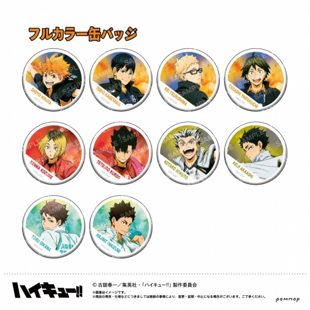 【グッズ-バッチ】ハイキュー!! 缶バッジコレクション-横断幕版権 第一弾-【再々販】
