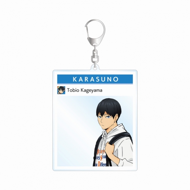 【グッズ-キーホルダー】ハイキュー!! TO THE TOP × 東武動物公園 描き下ろしイラスト 影山飛雄 レジャーver. フォトフレーム風BIGアクリルキーホルダー【再販】
