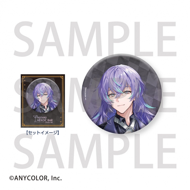 【グッズ-バッジ】にじさんじ(HEROES) 台紙付きBIG缶バッジ 星導ショウ【アニメイトカフェ】【事後通販】
