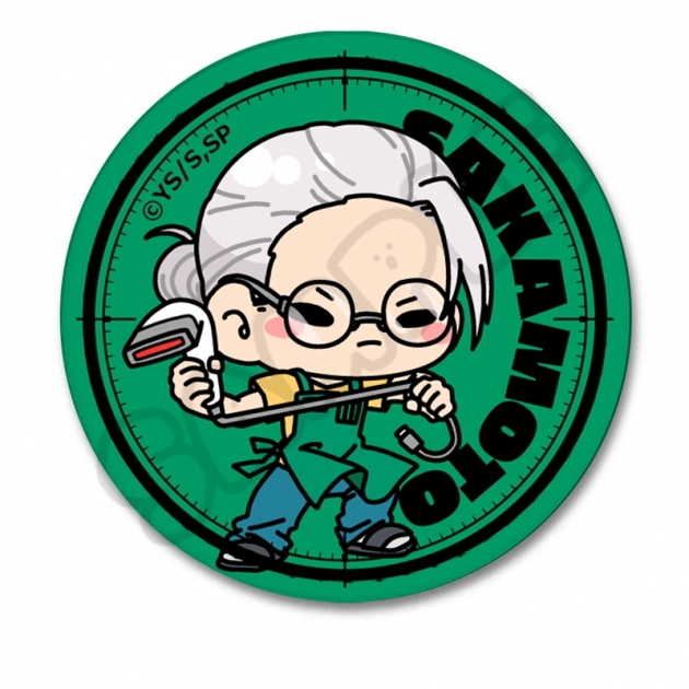 【グッズ-バッチ】TVアニメ「SAKAMOTO DAYS」 レザーバッジ(丸形) MB (坂本 太郎 B)【再販】