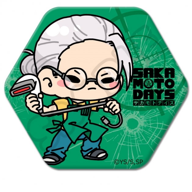 【グッズ-バッチ】TVアニメ「SAKAMOTO DAYS」 六角形缶バッジ MB (坂本 太郎 B)【再販】