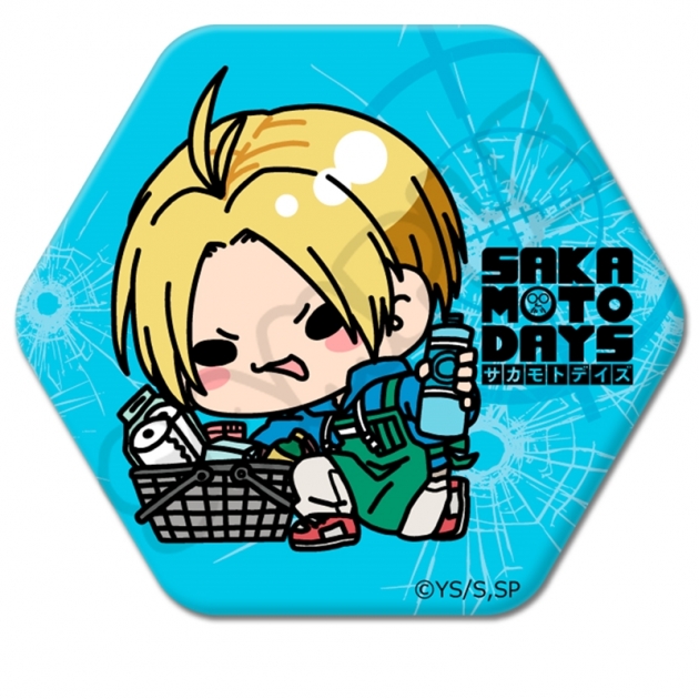 【グッズ-バッチ】TVアニメ「SAKAMOTO DAYS」 六角形缶バッジ MC (朝倉 シン)【再販】