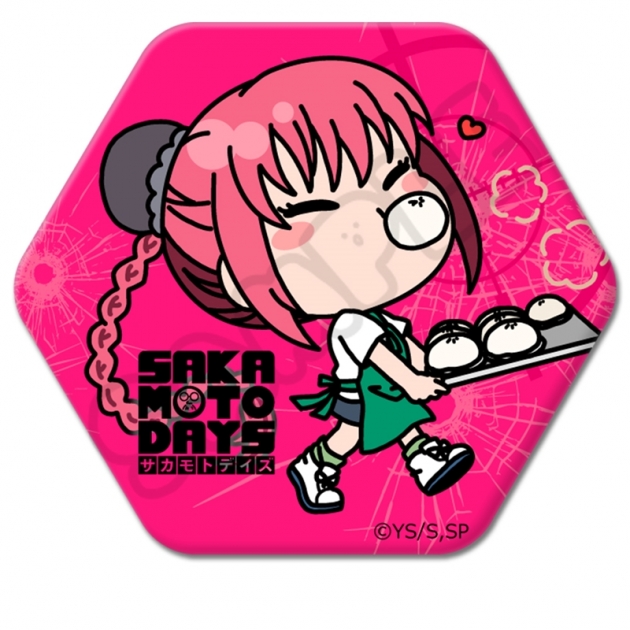 【グッズ-バッチ】TVアニメ「SAKAMOTO DAYS」 六角形缶バッジ MD (陸 少糖)【再販】