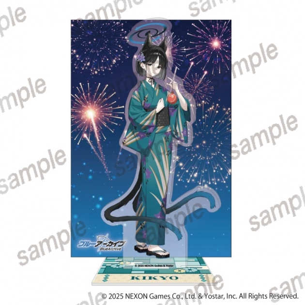 【グッズ-スタンドポップ】ブルーアーカイブ (ブルアカ) ポストカード付アクリルスタンド キキョウ【まねきねこコラボ第2弾】
