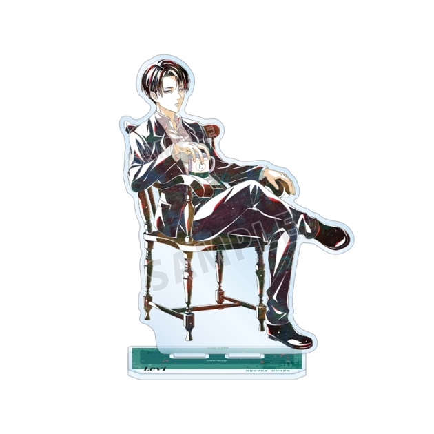 【グッズ-スタンドポップ】TVアニメ『進撃の巨人』 描き下ろし リヴァイ ティータイムver. Ani-Art BIGアクリルスタンド【再販】
