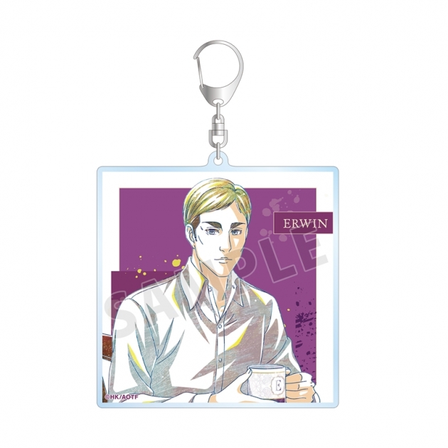 【グッズ-キーホルダー】TVアニメ『進撃の巨人』 描き下ろし エルヴィン ティータイムver. Ani-Art BIGアクリルキーホルダー【再販】
