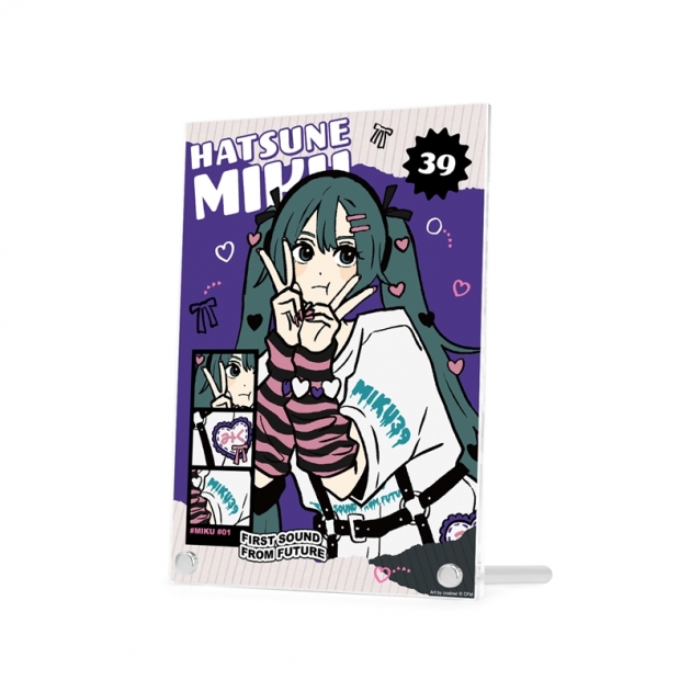 【グッズ-置きもの】初音ミク 描き下ろし 初音ミク ハートver. Art by coalowl A5アクリルパネル ver.B【再販】
