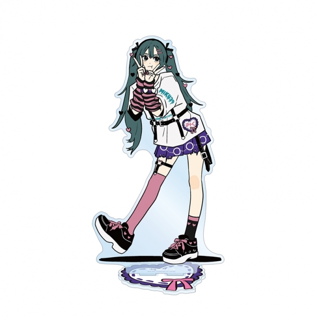 【グッズ-スタンドポップ】初音ミク 描き下ろし 初音ミク ハートver. Art by coalowl BIGアクリルスタンド ver.B【再販】
