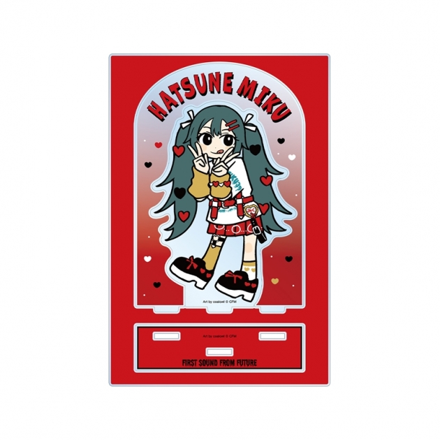 【グッズ-スタンドポップ】初音ミク 描き下ろし 初音ミク ハート デフォルメver. Art by coalowl パーツ付きBIGアクリルスタンド ver.A【再販】
