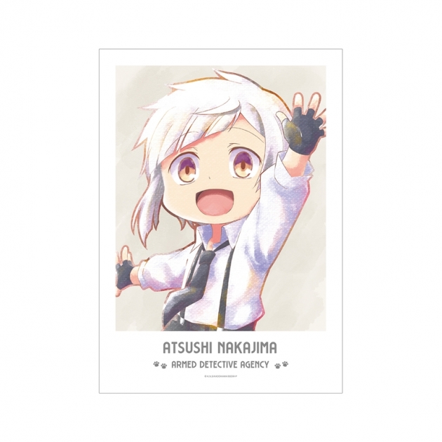 【グッズ-ポスター】文豪ストレイドッグス わん! 中島敦 Ani-Art aqua label A3マット加工ポスター【再販】
