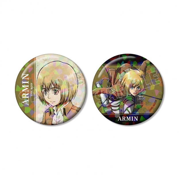 【グッズ-バッチ】TVアニメ『進撃の巨人』 アルミン ホログラム缶バッジ2個セット【再販】
