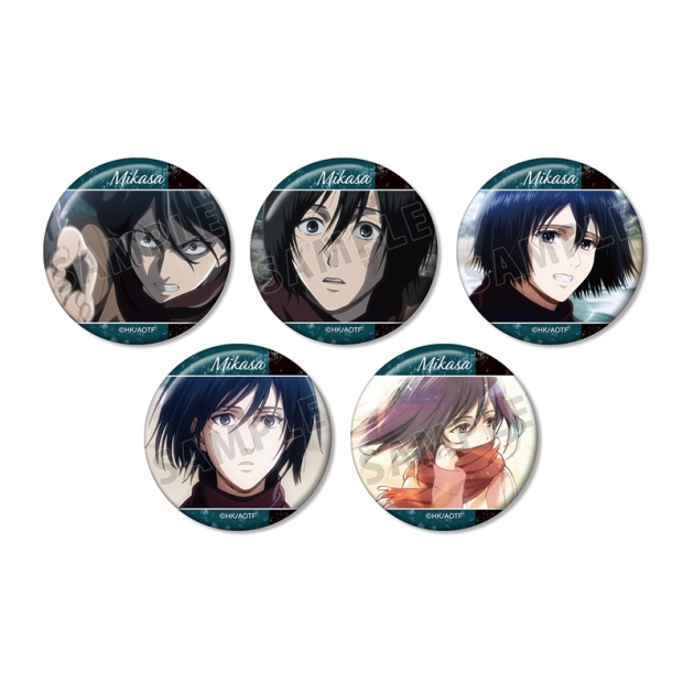 【グッズ-バッチ】TVアニメ『進撃の巨人』 ミカサ 場面写缶バッジ5個セット【再販】
