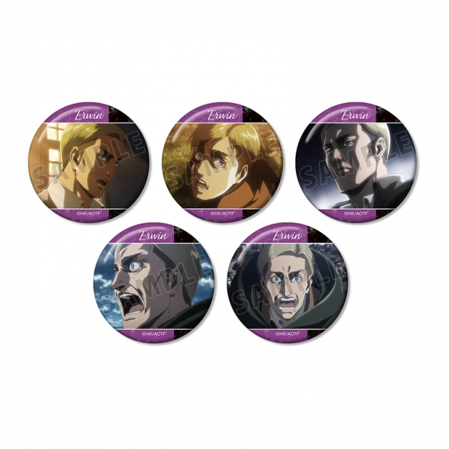 【グッズ-バッチ】TVアニメ『進撃の巨人』 エルヴィン 場面写缶バッジ5個セット【再販】
