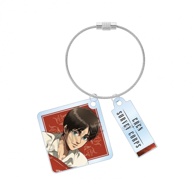 【グッズ-キーホルダー】TVアニメ『進撃の巨人』 描き下ろし エレン リラックスver. 2連ワイヤーアクリルキーホルダー【再販】
