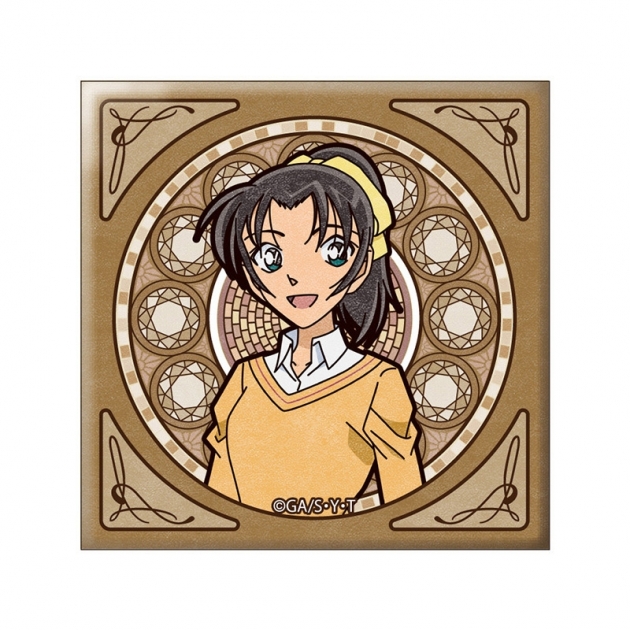 【グッズ-バッチ】名探偵コナン アールヌーボーシリーズスクエア缶バッジ 遠山和葉【再販】
