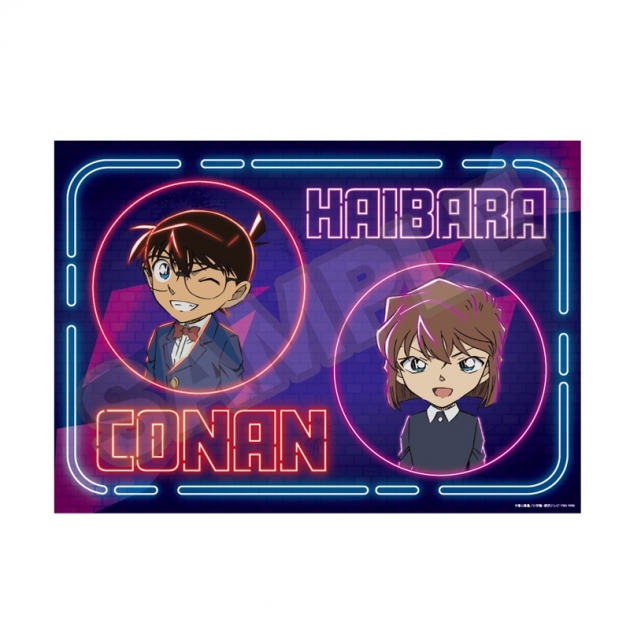 【グッズ-ポスター】名探偵コナン Neon Light A3クリアポスター 江戸川コナン&灰原哀【再販】
