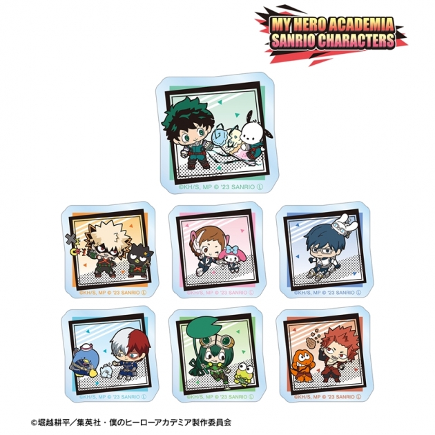 【グッズ-ステッカー】僕のヒーローアカデミア × サンリオキャラクターズ トレーディングアクリルステッカー 1年A組 ver.A【再販】
