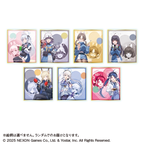 【グッズ-色紙】ブルーアーカイブ (ブルアカ) トレーディングミニ色紙<全7種・ランダム>【カラオケの鉄人コラボ】
