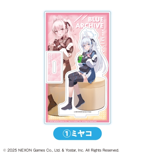 【グッズ-スタンドポップ】ブルーアーカイブ (ブルアカ) アクリルスタンド①ミヤコ<全7種・オープン>【カラオケの鉄人コラボ】
