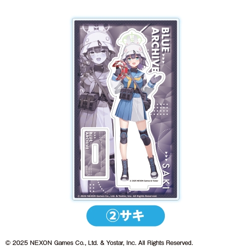 【グッズ-スタンドポップ】ブルーアーカイブ (ブルアカ) アクリルスタンド②サキ<全7種・オープン>【カラオケの鉄人コラボ】

