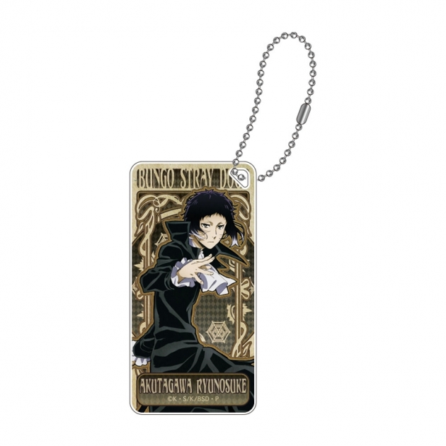 【グッズ-キーホルダー】文豪ストレイドッグス アールヌーボーアート ドミテリアキーチェーン vol.2 芥川龍之介【再販】
