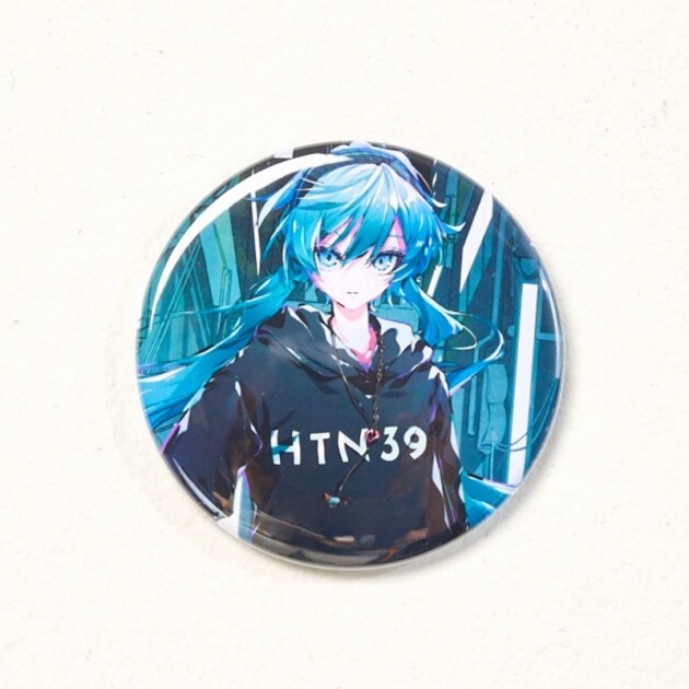【グッズ-バッチ】初音ミク イラスト缶バッチ Art by Osu 【echo】
