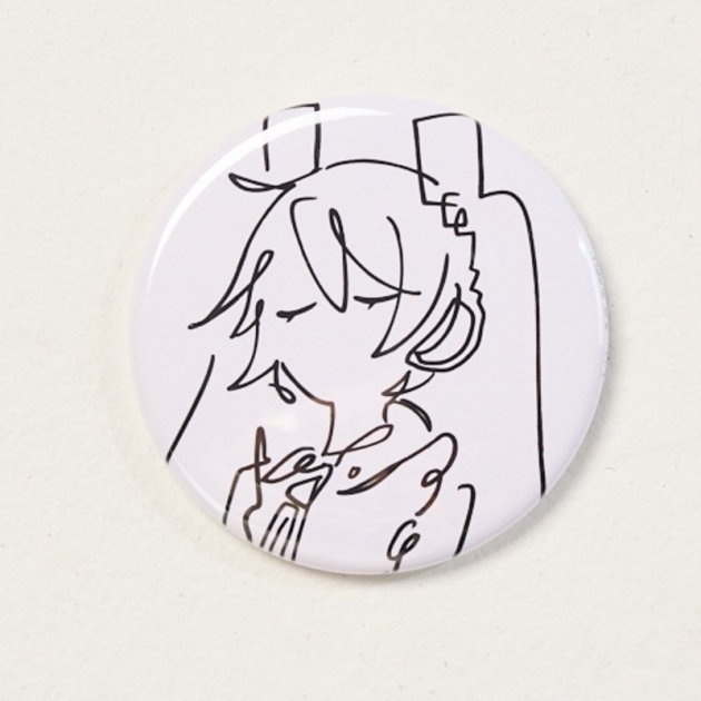 【グッズ-バッチ】初音ミク イラスト缶バッチ Art by 八三「up to you」 【echo】

