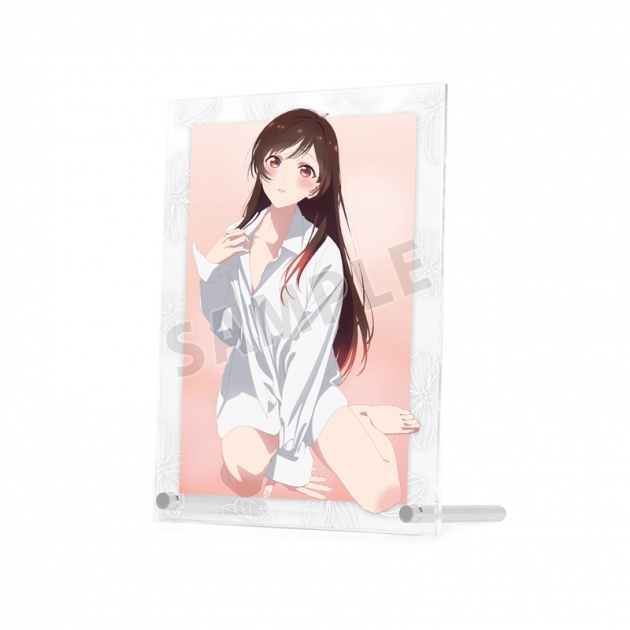 【グッズ-置きもの】TVアニメ『彼女、お借りします』 描き下ろしイラスト 水原千鶴 彼シャツver. A5アクリルパネル【再販】
